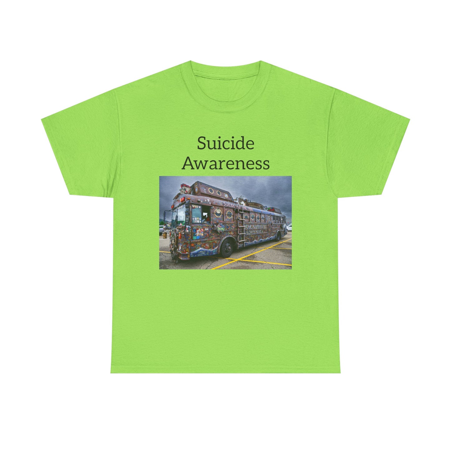 Suicide Awareness Unisex Heavy Cotton Tee, Mental Health Support Shirt, Awareness Apparel, Gift for Activists, Casual Wear