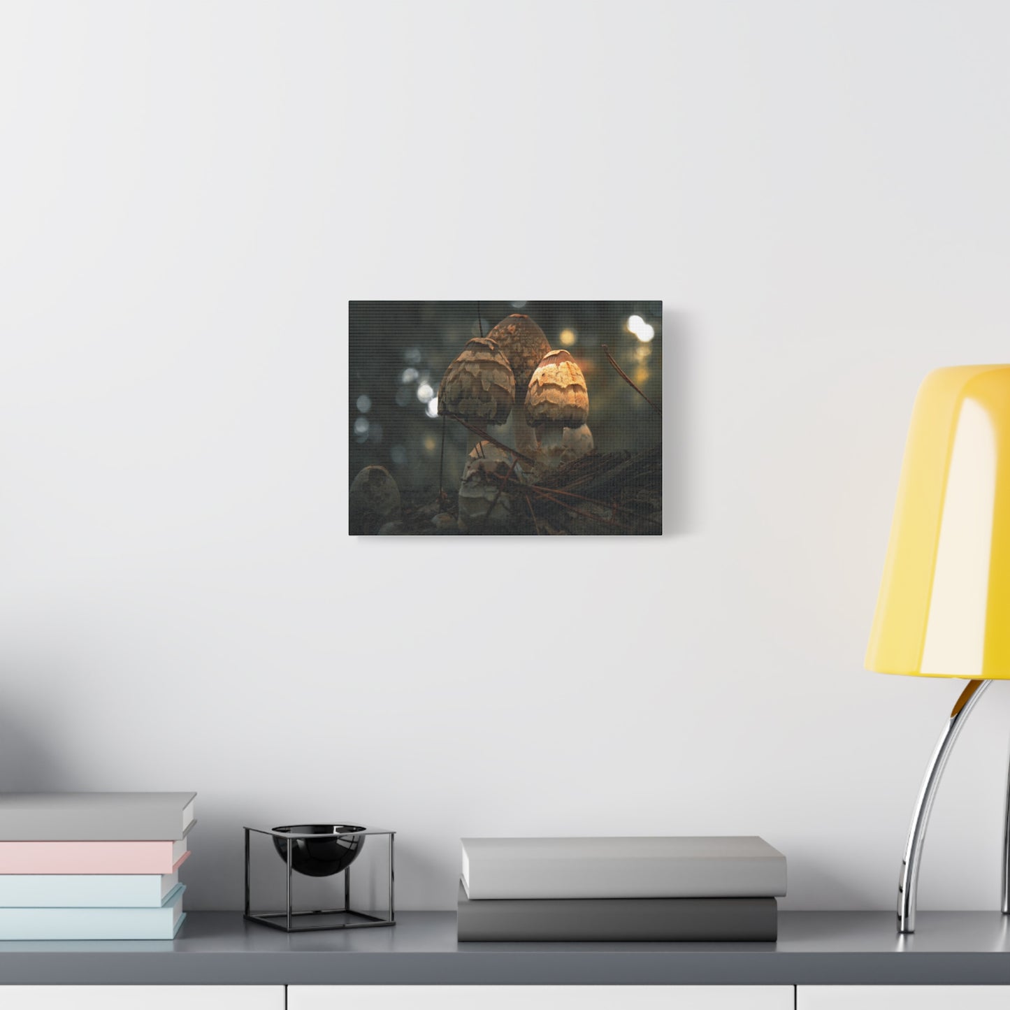 Mushroom Art Canvas Print, Nature Wall Decor, Stretched Canvas Artwork, Home Decor, Gift for Nature Lovers, Forest Wall Art
