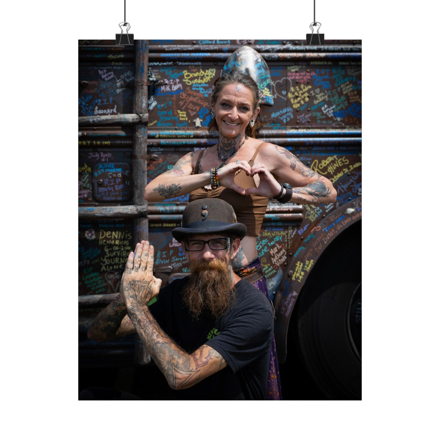 Suicide Awareness Bus Vertical Posters for Decoration and Support