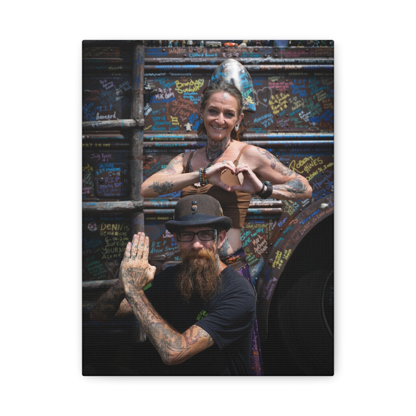Suicide Awareness Bus- Corey and Kelly - Inspirational Wall Art