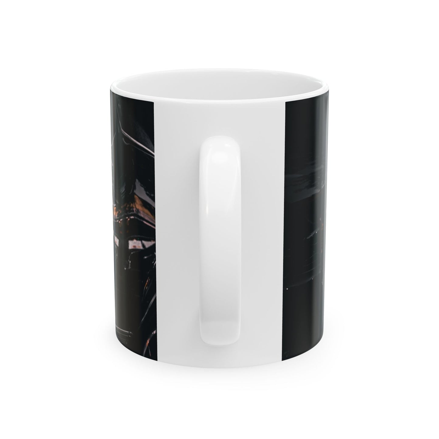 Vintage Car Reflection Ceramic Mug - Perfect Gift for Car Enthusiasts, Race Day, Coffee Lover, Unique Gift Idea, 11oz, 15oz