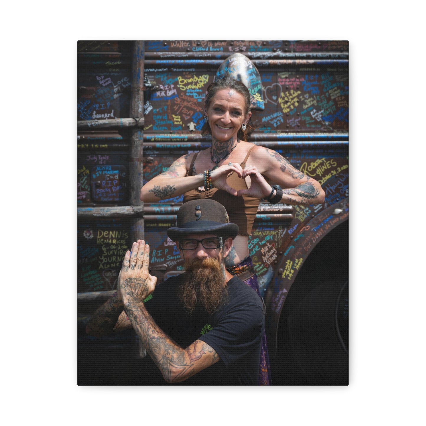 Suicide Awareness Bus- Corey and Kelly - Inspirational Wall Art