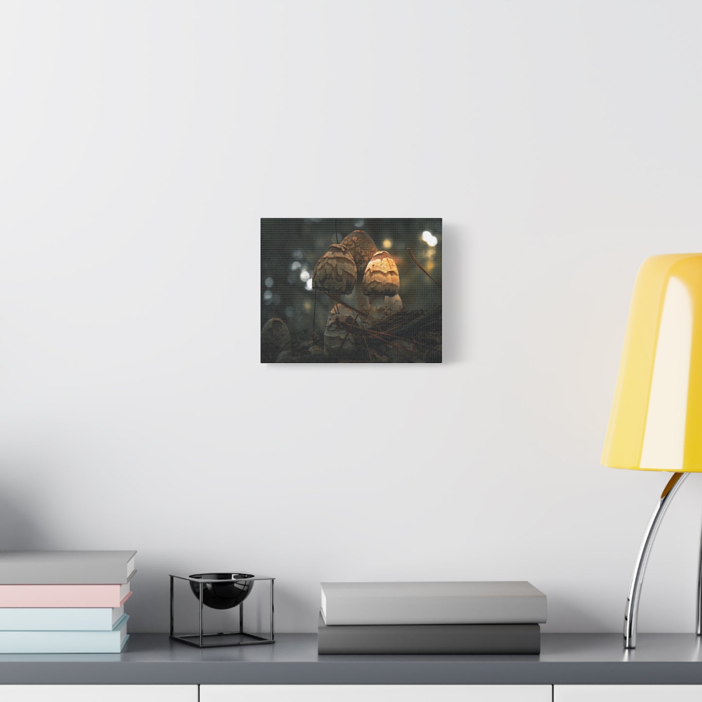 Mushroom Art Canvas Print, Nature Wall Decor, Stretched Canvas Artwork, Home Decor, Gift for Nature Lovers, Forest Wall Art