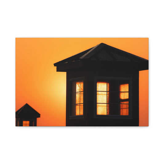 Sunset Serenity Canvas Wall Art, Home Decor, Modern Decor, Art for Living Room, Gift for Art Lovers, Sunset Photography