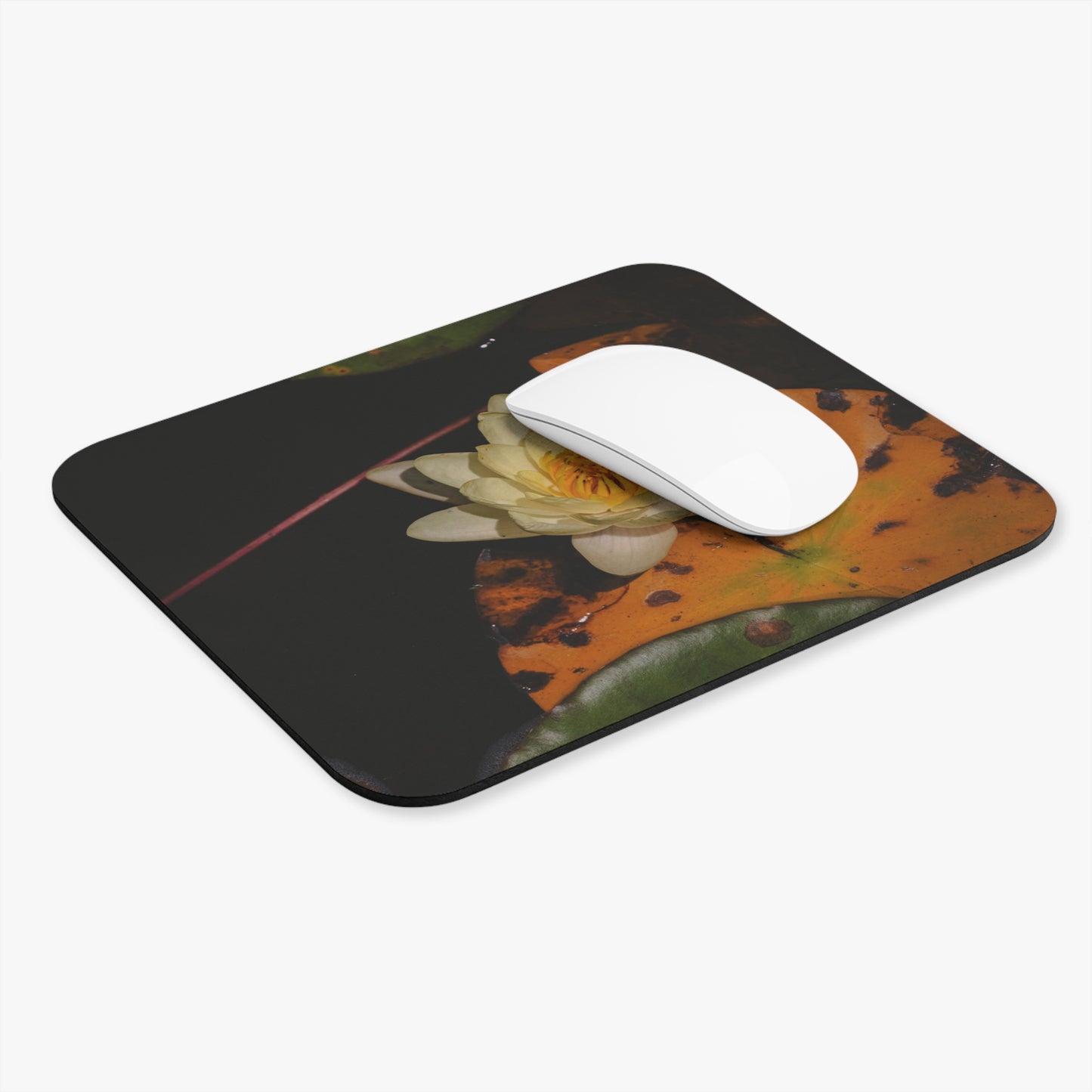 Koi Pond: Floral Mouse Pad, Office Decor, Gift for Nature Lovers, Home and Work Station Accessory, Zen Workspace